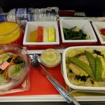 JAL行きの機内食