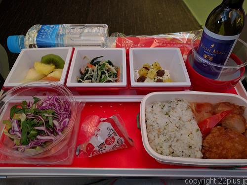 JAL帰りの機内食